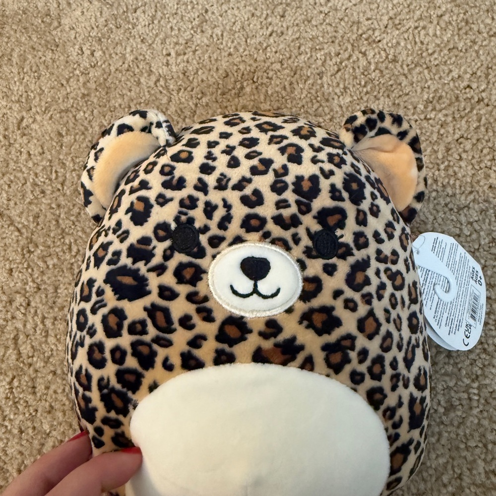 Squishmallows Kylie Leopard Print Plush - Tan, Black & Cream